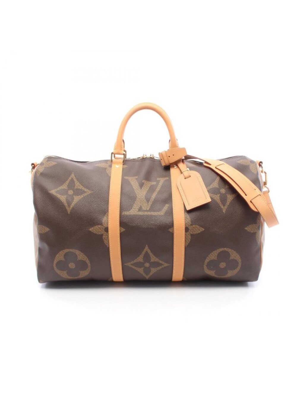 Louis Vuitton Boston Bag Keepall Bandouliere 50 Leather 50